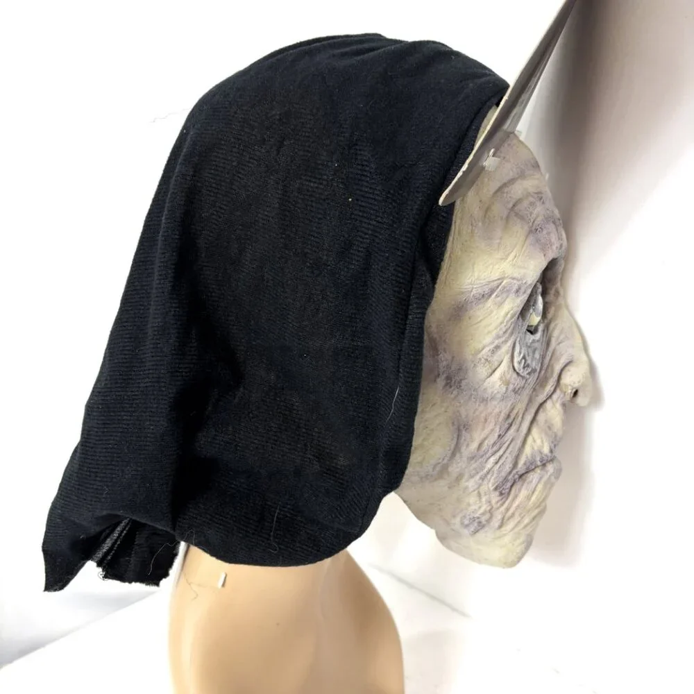 Disguise Fright Asylum Hooded Zombie Halloween Monster Mask NOS – NWT
